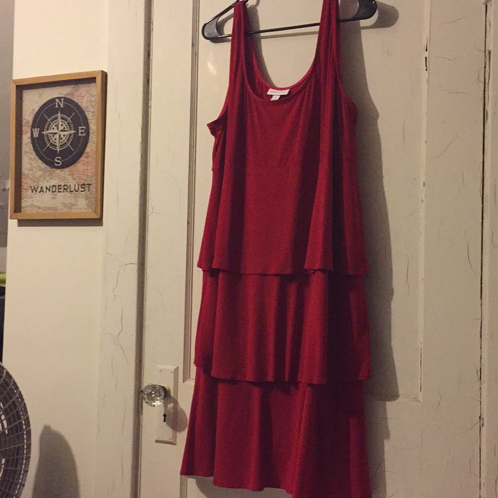 Super Cute Red Ruffle Dress